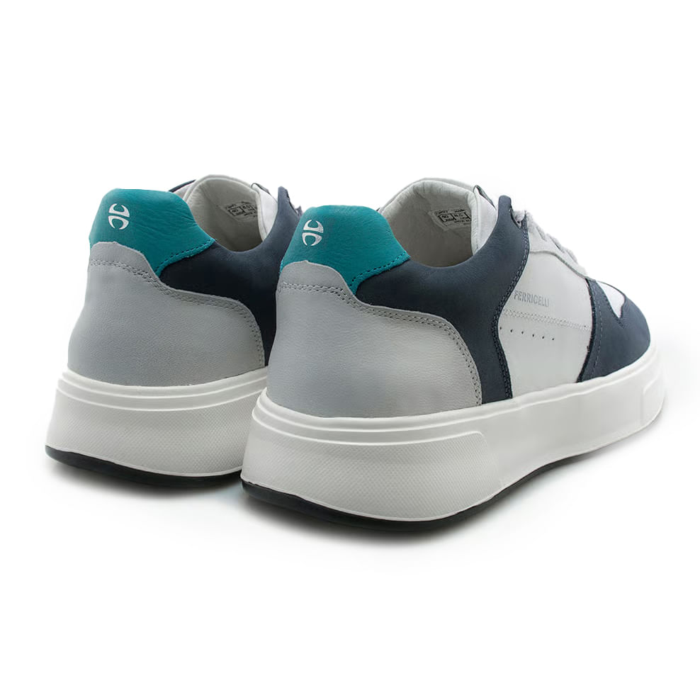 Ferricelli Tenis Casual OMD65400-MCC63 MarinhoBranco Couro -2-